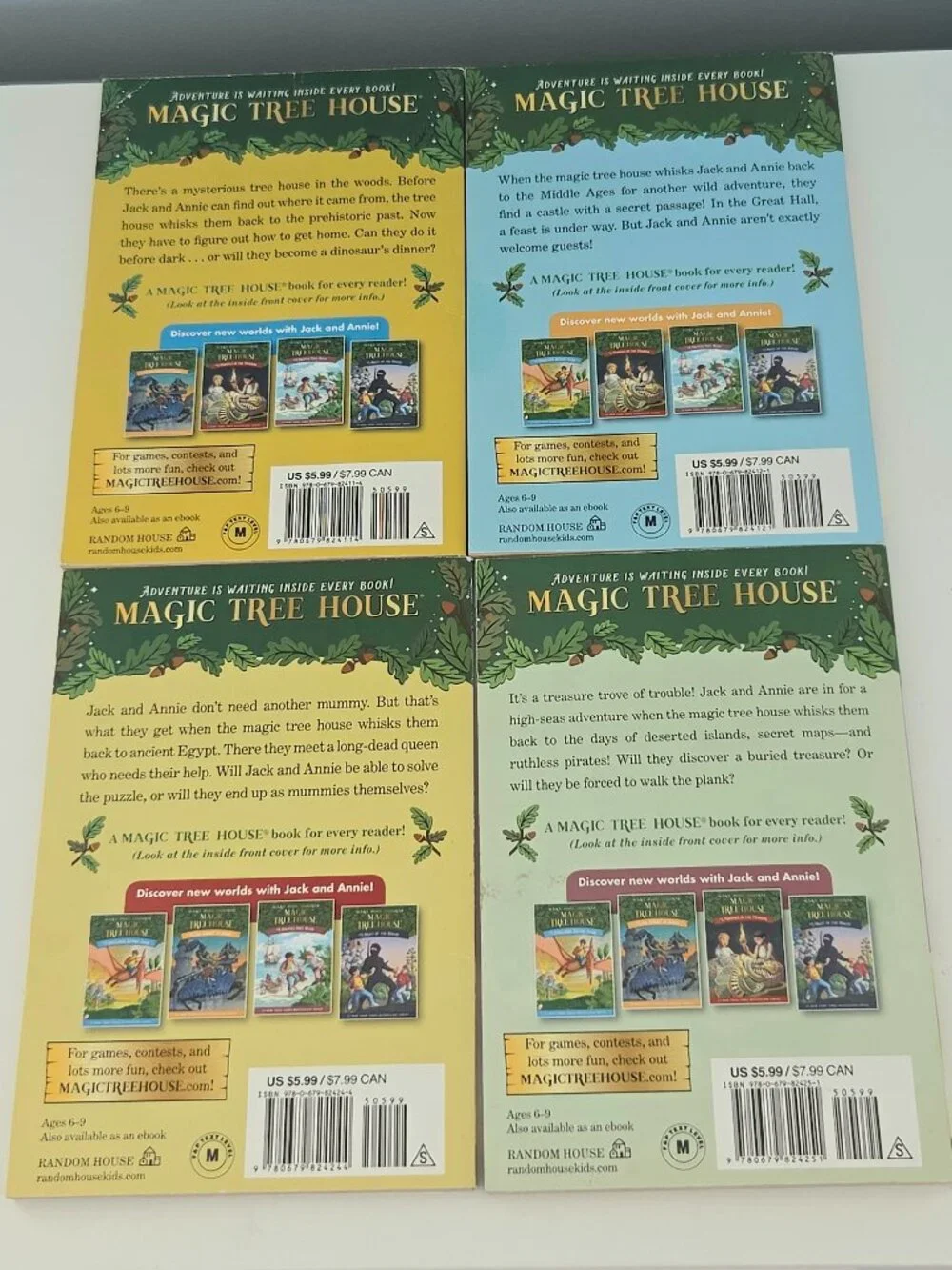 CHILDREN'S BOOKS, MAGIC TREEHOUSE, #1 NY TIMES BESTSELLING SERIES, AGES 6-9